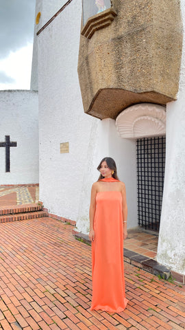 Vestido April Salmon