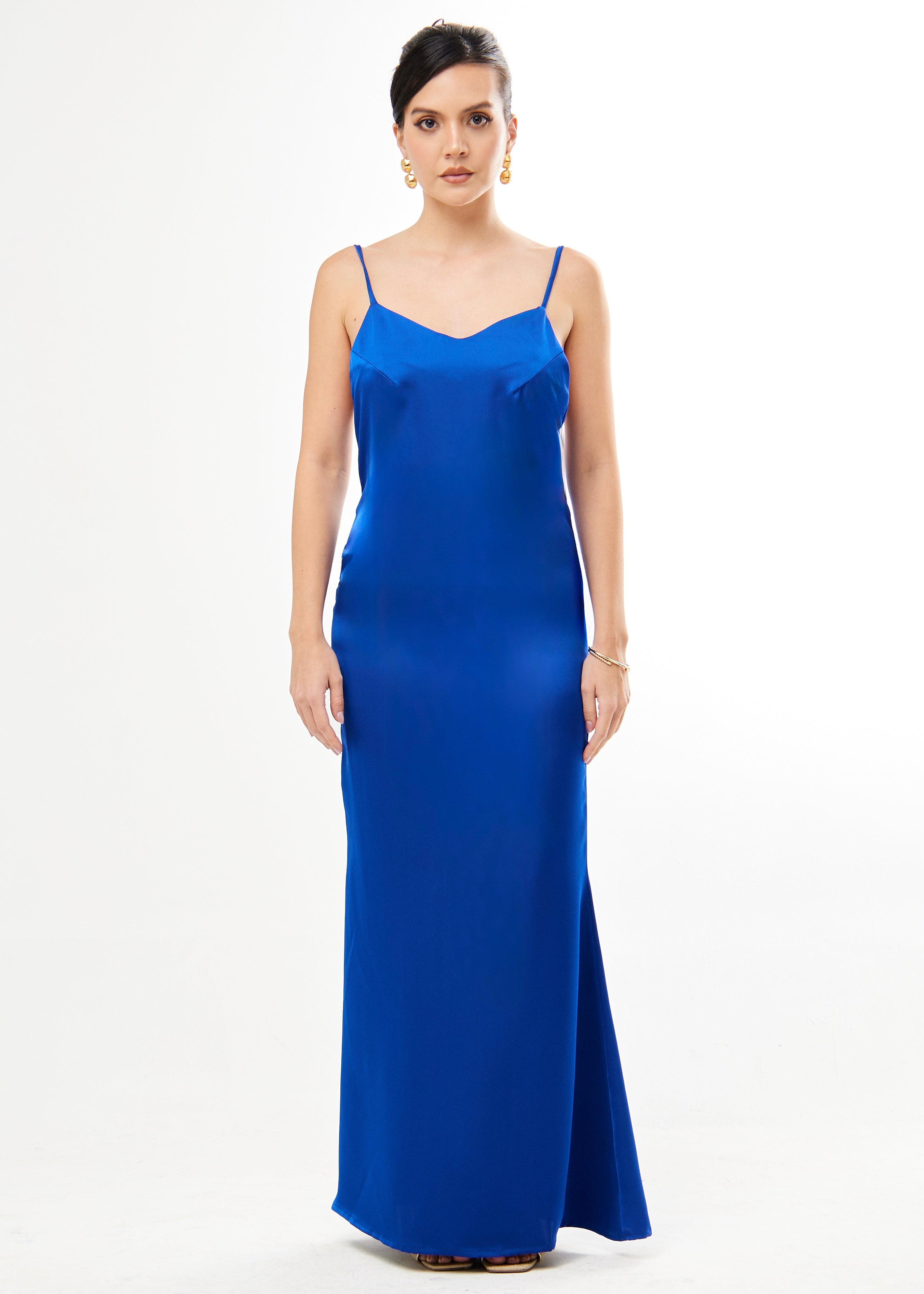 Vestido Cóctel Azul Rey