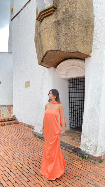 Vestido April Salmon