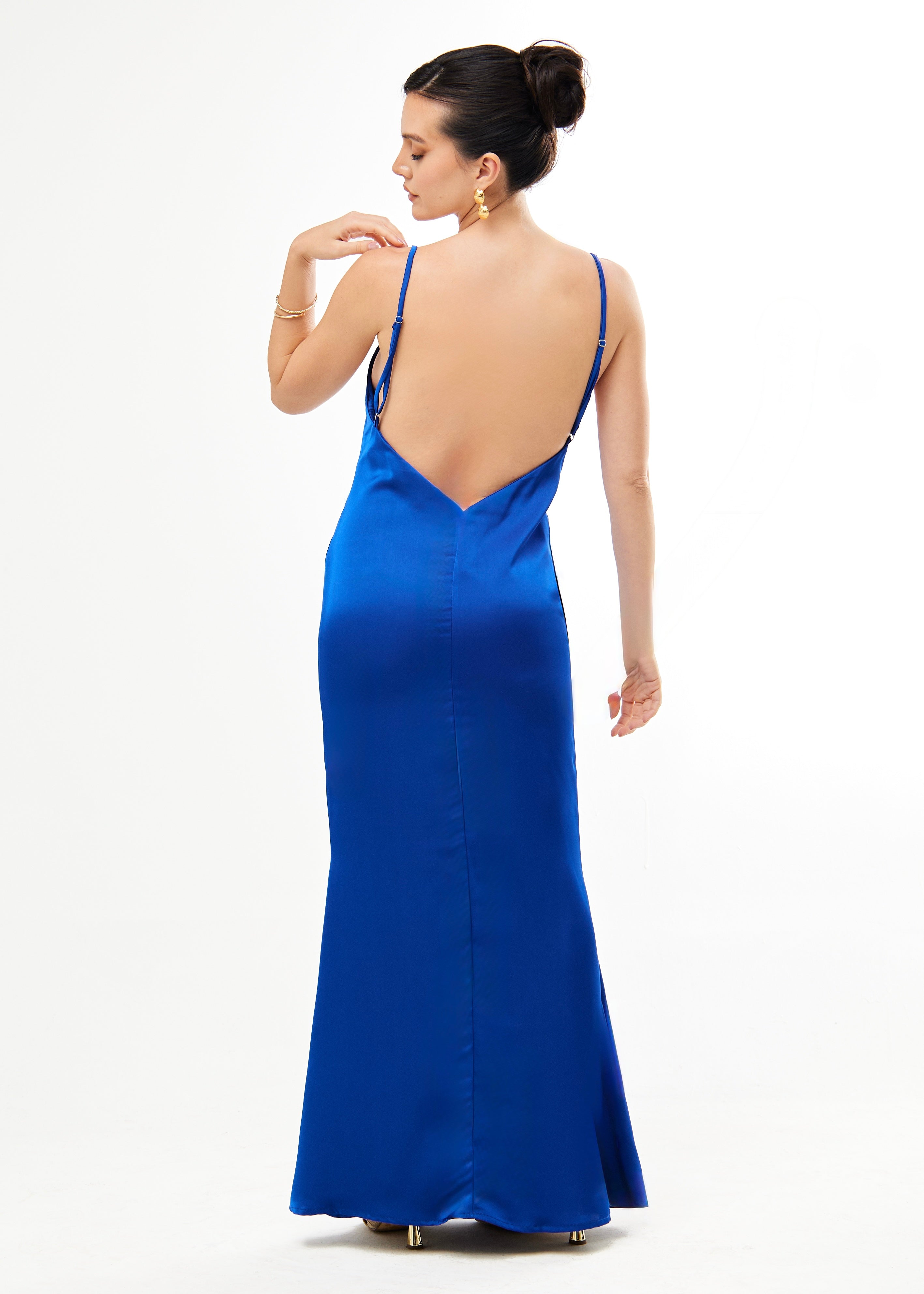 Vestido Cóctel Azul Rey
