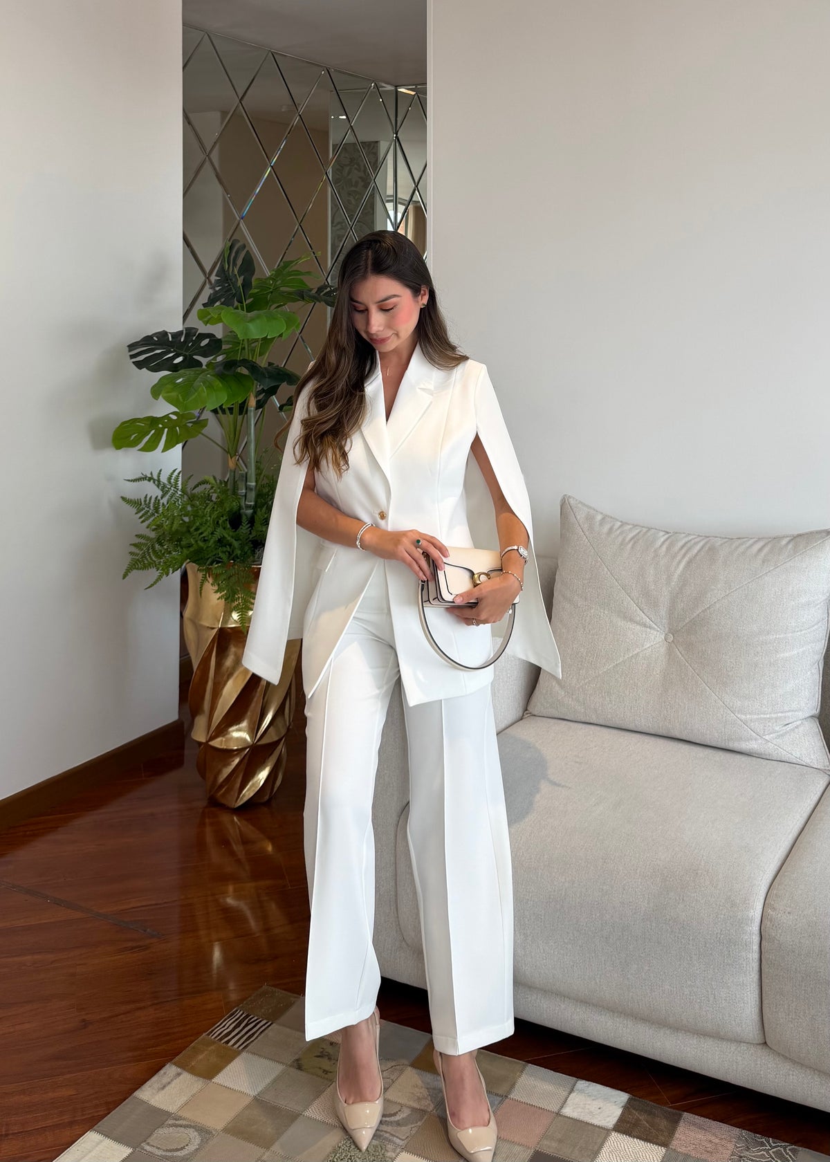 Set Capa Cuello Blanco