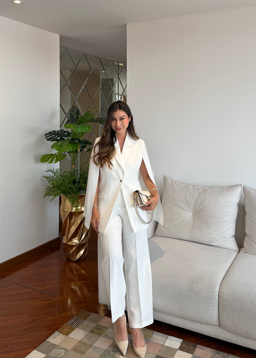 Set Capa Cuello Blanco