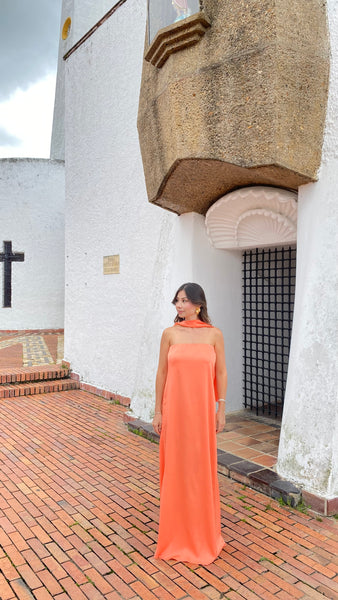 Vestido April Salmon