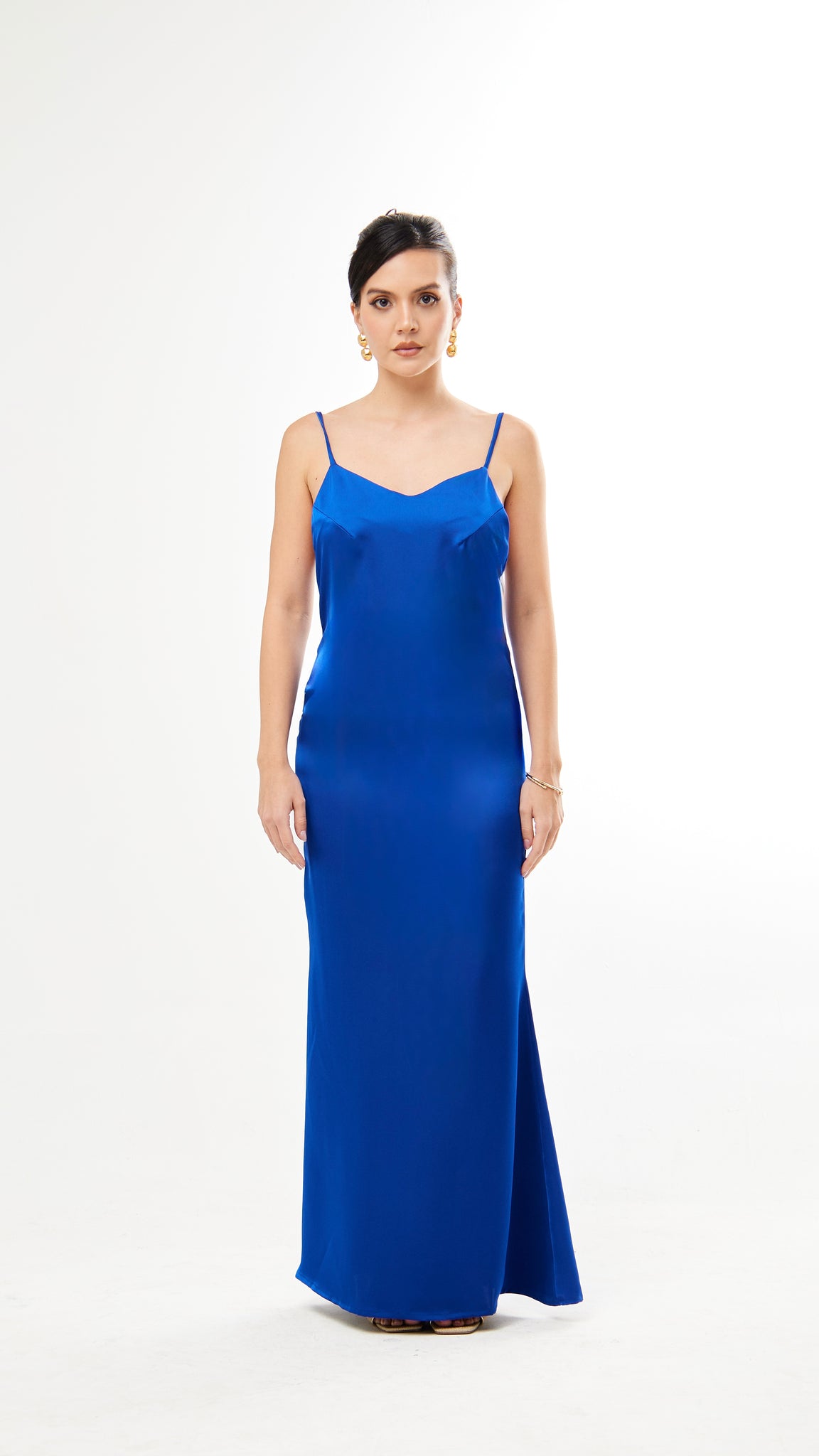 Vestido Cóctel Azul Rey