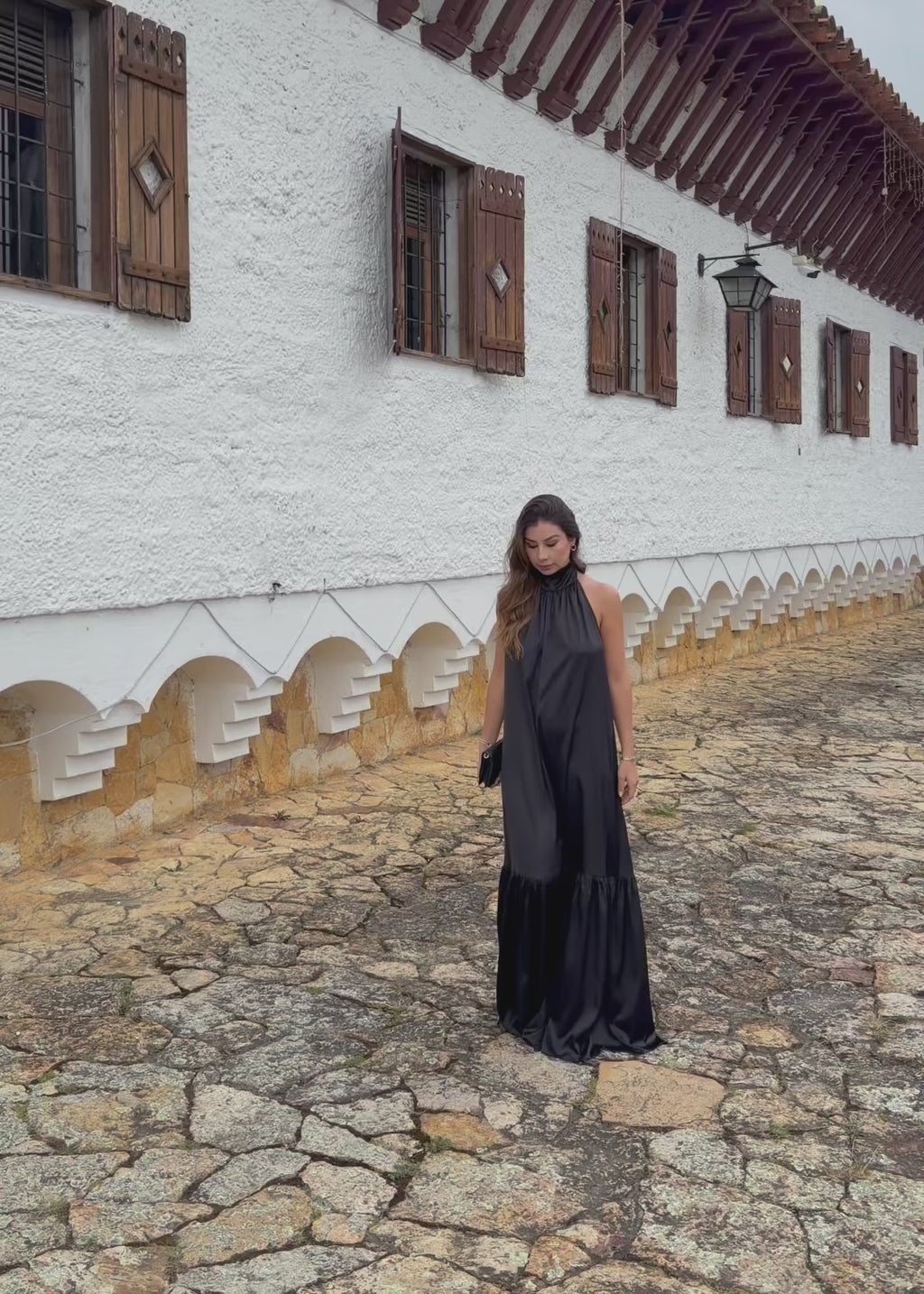Athena Black Dress